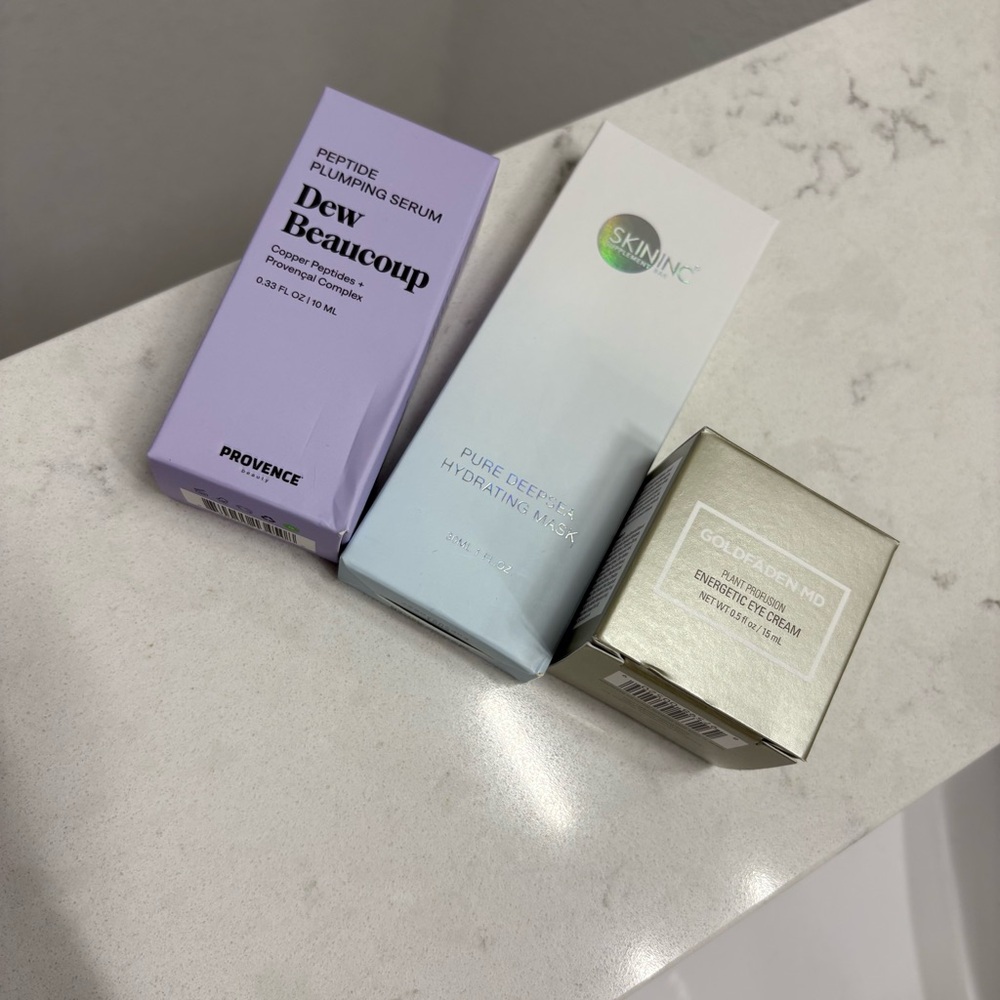 GOLDFADEN Eye Cream, Provence Serum, SkinInc Hydration Mask (New!)